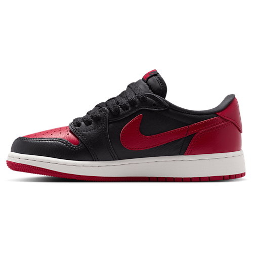 Boys' Grade School AJ 1 Retro Low OG Black/Red/White - View 2