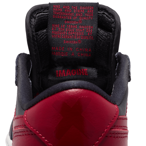 Boys' Grade School AJ 1 Retro Low OG Black/Red/White - View 9
