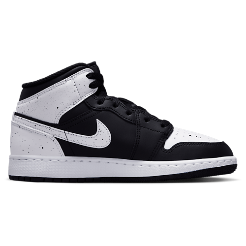 Boys' Grade School AJ 1 Mid White/Black/Black - View 1