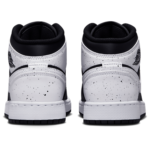 Boys' Grade School AJ 1 Mid White/Black/Black - View 3