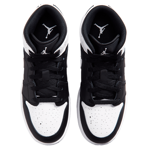 Boys' Grade School AJ 1 Mid White/Black/Black - View 4