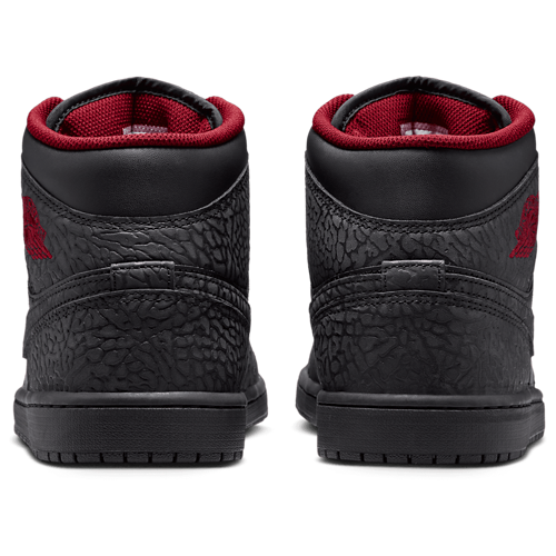 Men's AJ 1 Mid SE Tough Red/Black/Black - View 3