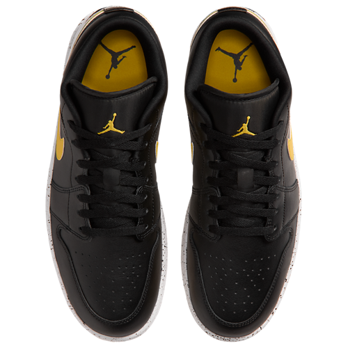Men's 1 Low SE Black/Tour Yellow/White - View 4