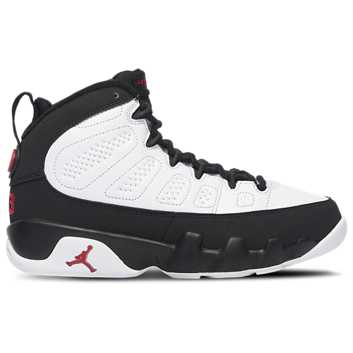 Boys' Grade School Retro 9 White/Black/Red - View 1