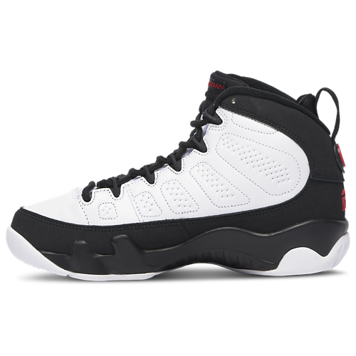 Boys' Grade School Retro 9 White/Black/Red - View 2