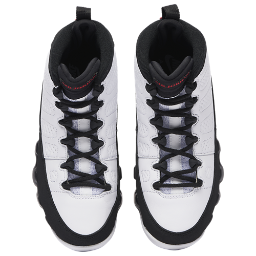 Boys' Grade School Retro 9 White/Black/Red - View 4