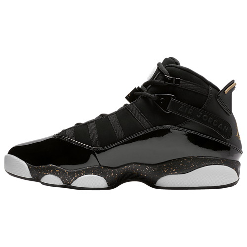 6 Rings Black/White/Metallic Gold - View 2